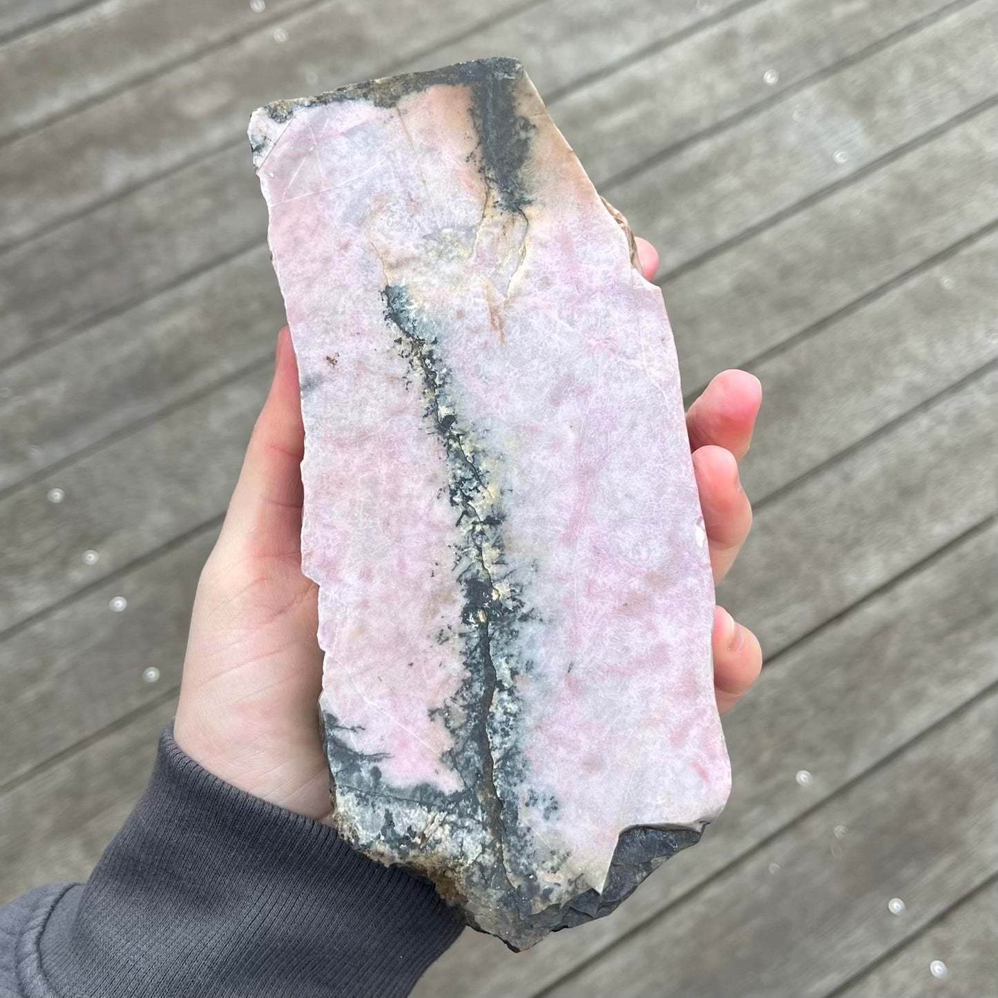 Rhodonite Large Slab Crystal - Compassion, Emotional Healing