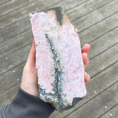Rhodonite Large Slab Crystal - Compassion, Emotional Healing