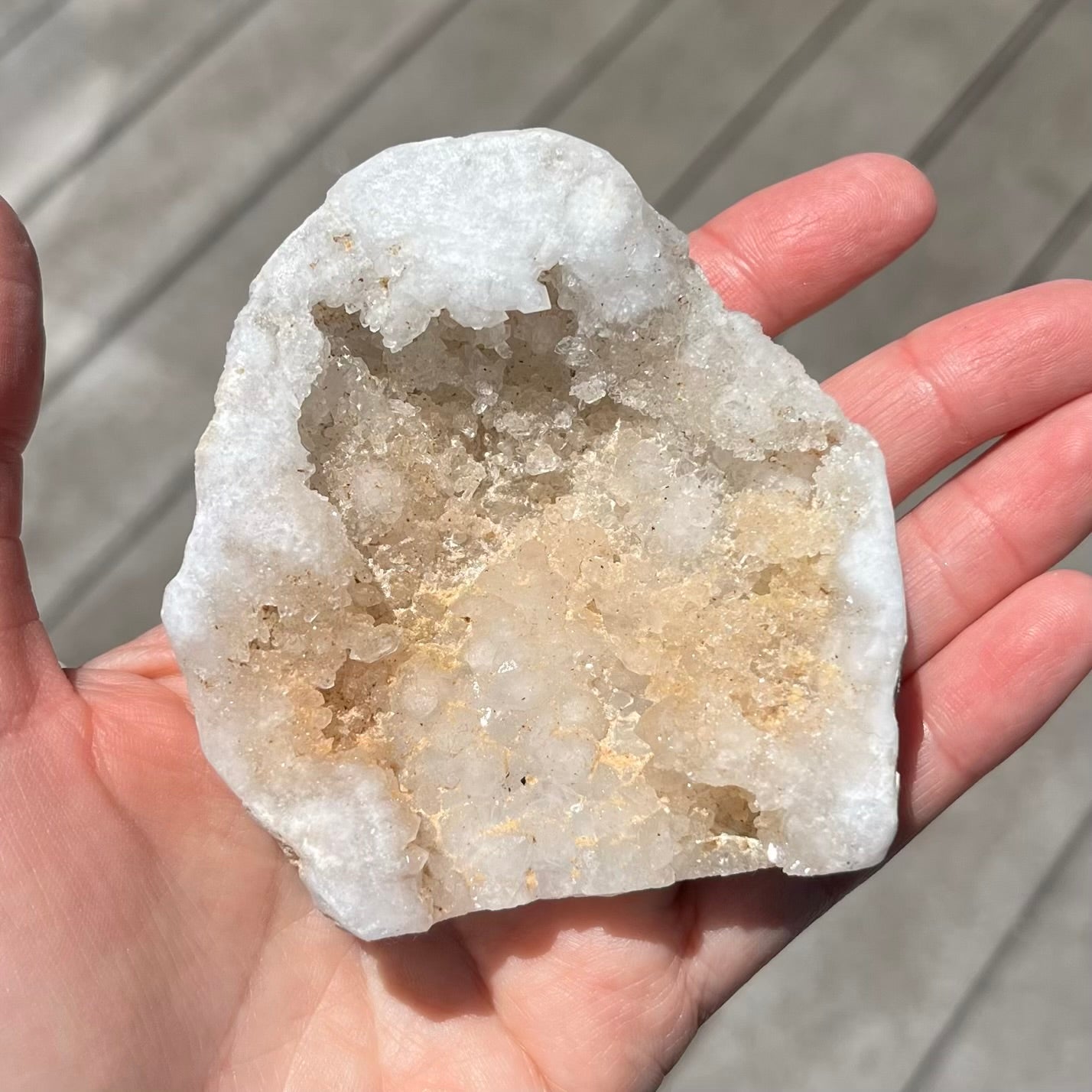 Quartz Geode Large Crystal - Clarity, Amplification, Light