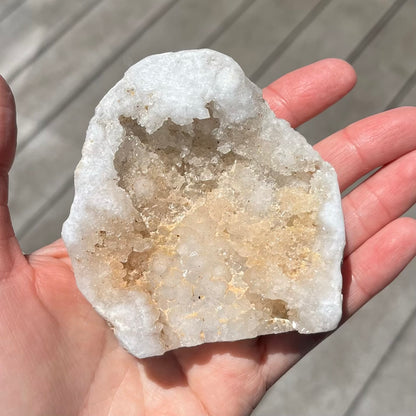 Quartz Geode Large Crystal - Clarity, Amplification, Light