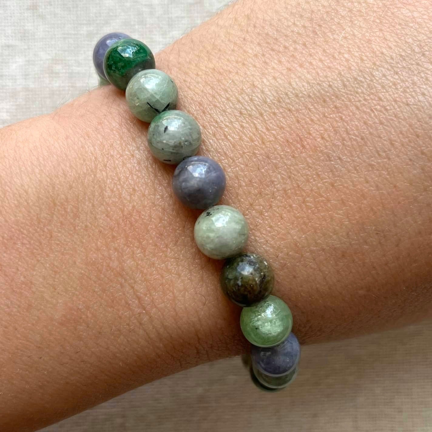 Tanzanite 8mm Beaded Bracelet - Awakening