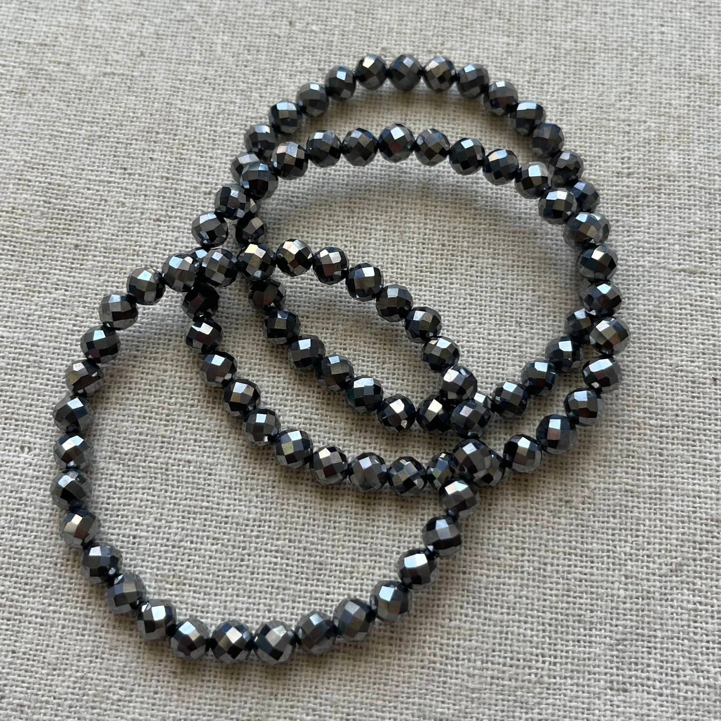 Terahertz 6mm Faceted Bracelet - Energizing