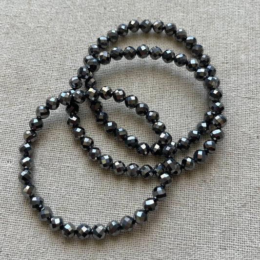 Terahertz 6mm Faceted Bracelet - Energizing