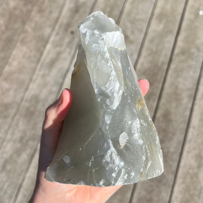 Quartz XL Raw Base-cut Crystal - Wisdom, Intention