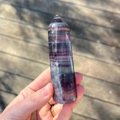 Fluorite Medium Tower Crystal - Vibrant, Clarifying, Uplifting