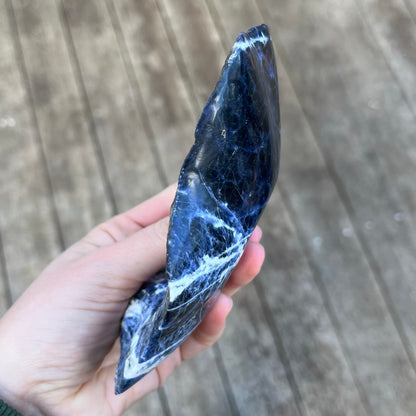Sodalite Medium Rough Crystal Bowl - Intuition, Peace