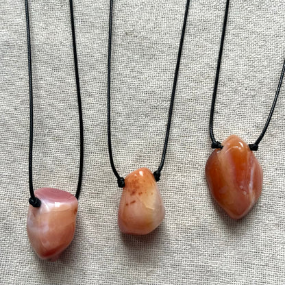 Joy Pendant - Peach Agate