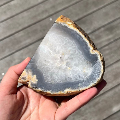 Agate Large Geode Crystal - Grounding, Ancient, Connection