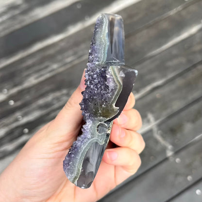 Amethyst Large Star Crystal - Calming, Protective, Balancing