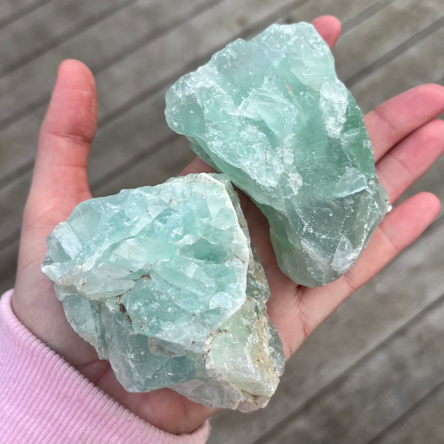 Green Fluorite Medium Crystal - Calm, Cleansing, Harmony