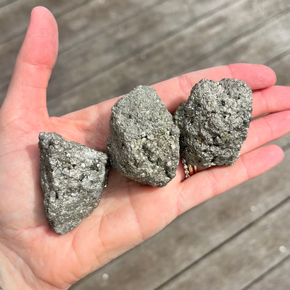 Pyrite Medium Raw Crystal - Wealth, Manifestation