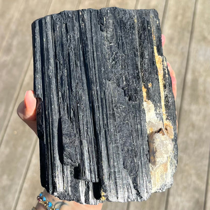 Black Tourmaline XXL Raw Crystal - Protection