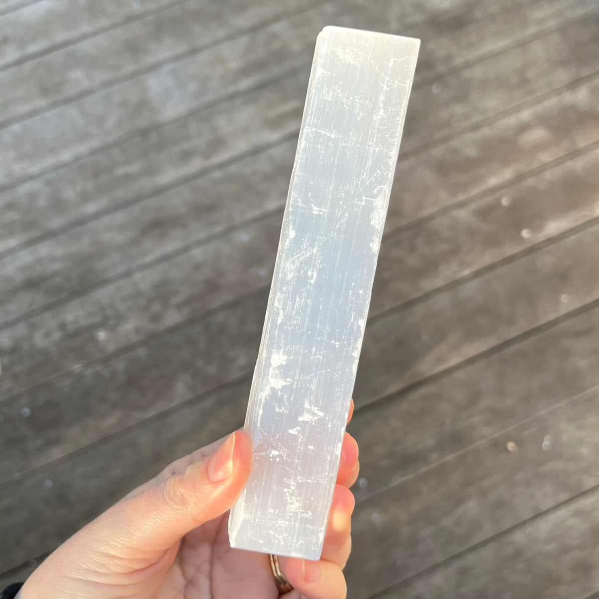 Selenite Large Rod Crystal - High Vibe, Protection, Spiritual Connection