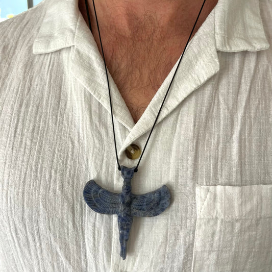 Goddess Isis Pendant - Sodalite