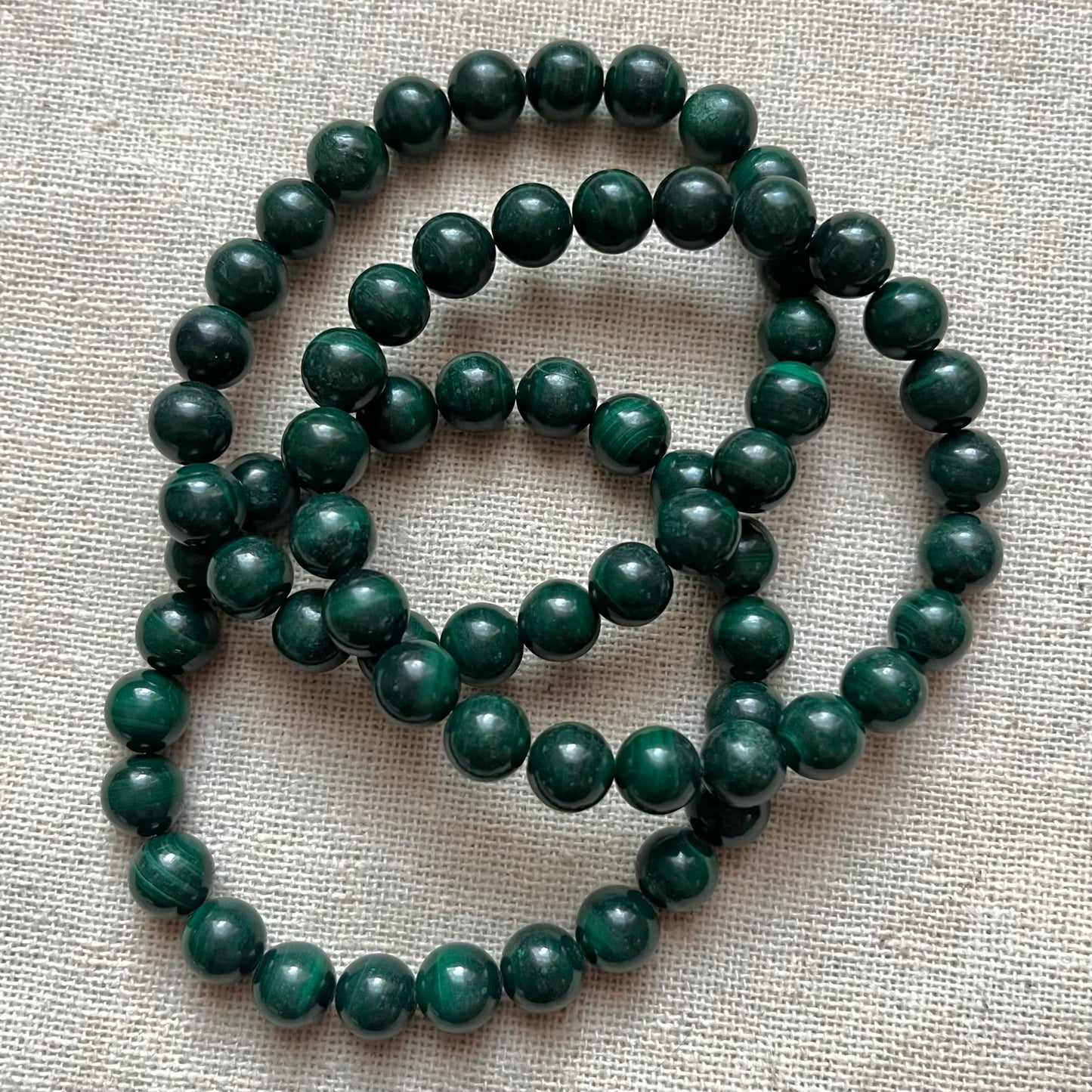Malachite 8mm Beaded Bracelet - Transformation