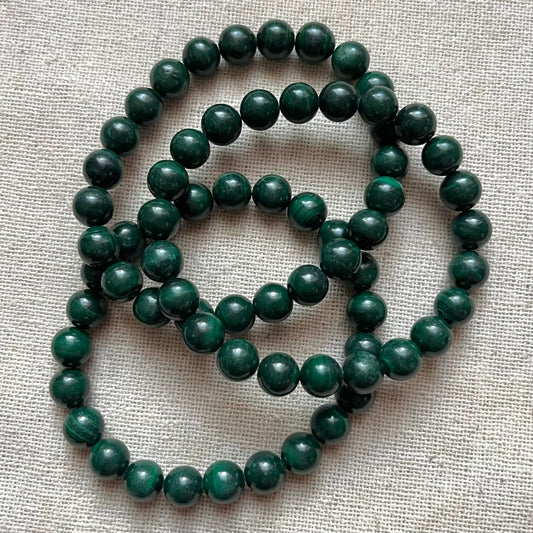 Malachite 8mm Beaded Bracelet - Transformation