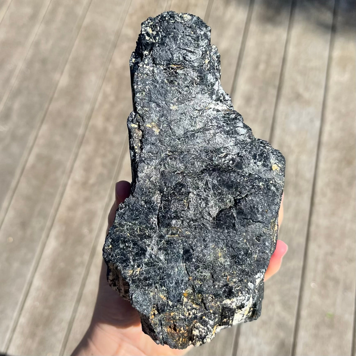 Black Tourmaline XL Raw Crystal - Protection