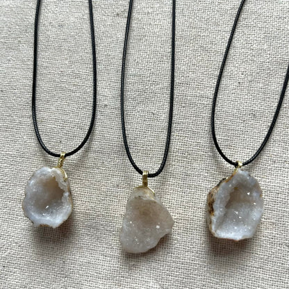 Quartz Geode Pendant