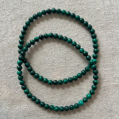 Malachite 4mm Beaded Bracelet - Transformation