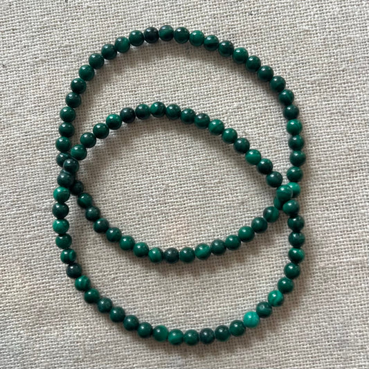 Malachite 4mm Beaded Bracelet - Transformation