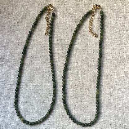 Serpentine 4mm Beaded Necklace - Transformation