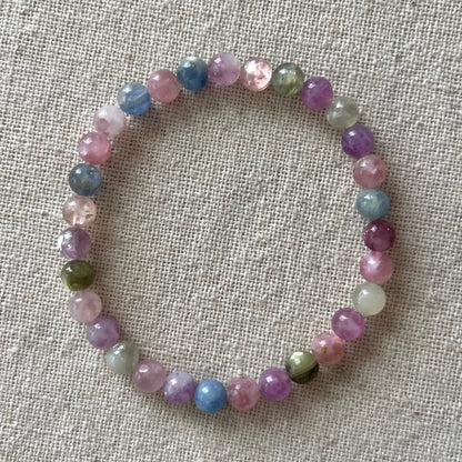 Rainbow Lithium Mica 6mm Beaded Bracelet - Intuition