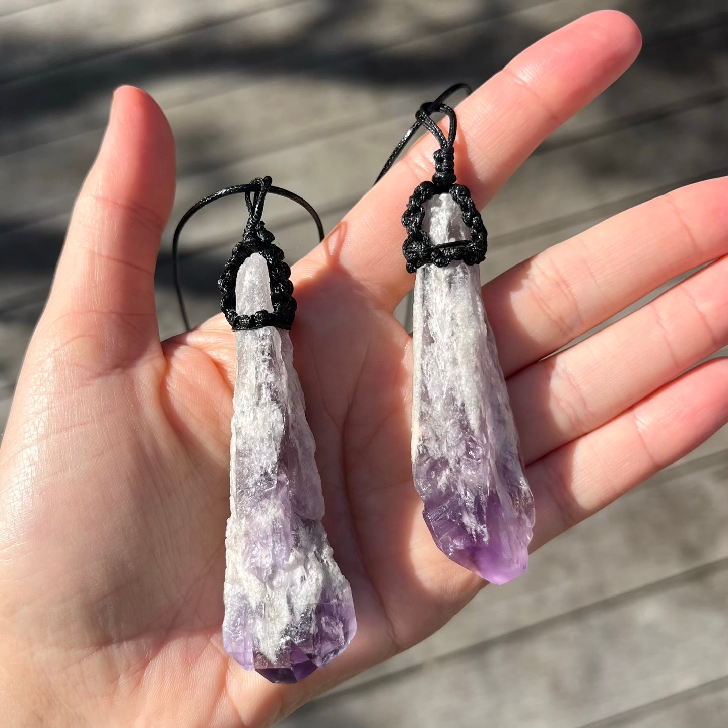 Amethyst Dog Tooth XL Pendant