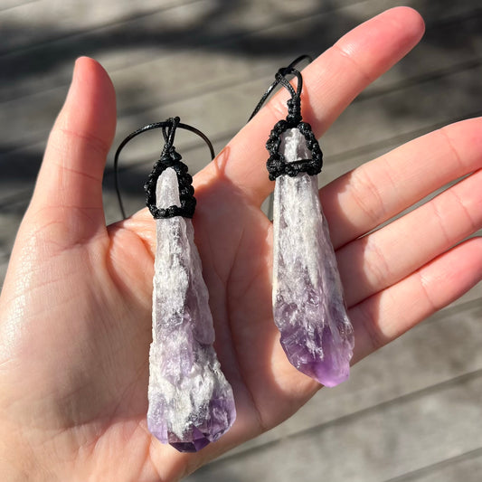 Amethyst Dog Tooth XL Pendant