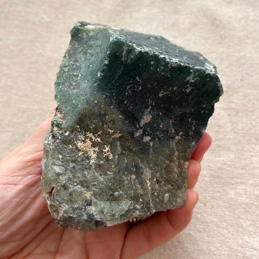 Moss Agate Raw Crystal - Large