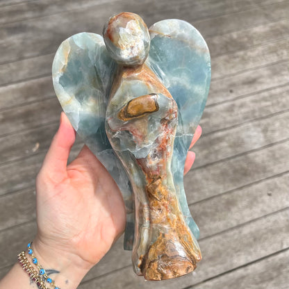 Blue Onyx XXL Angel Crystal - IMPERFECT