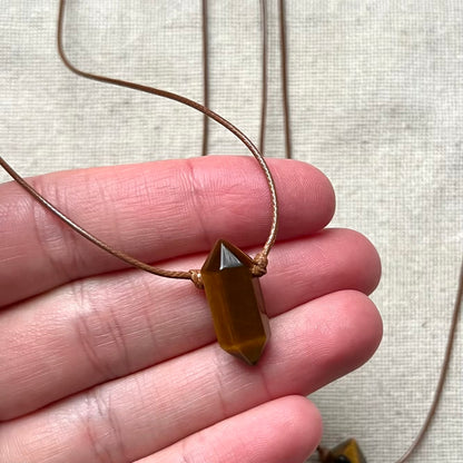 Power Point Pendant - Tiger Eye