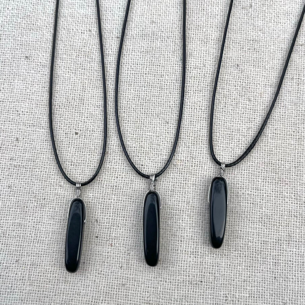 Obsidian Wire Wrap Pendant - Protection