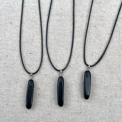 Obsidian Wire Wrap Pendant - Protection