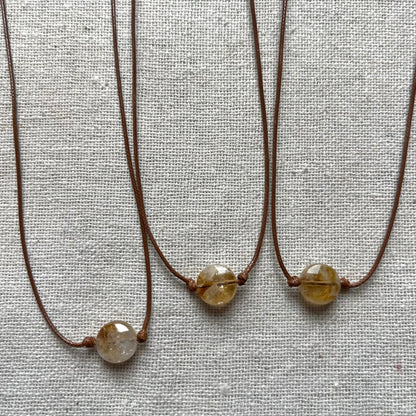 Abundant Gem Pendant - Citrine