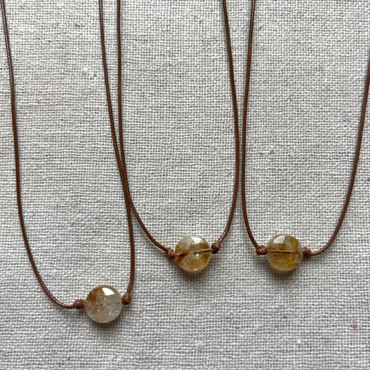 Abundant Gem Pendant - Citrine