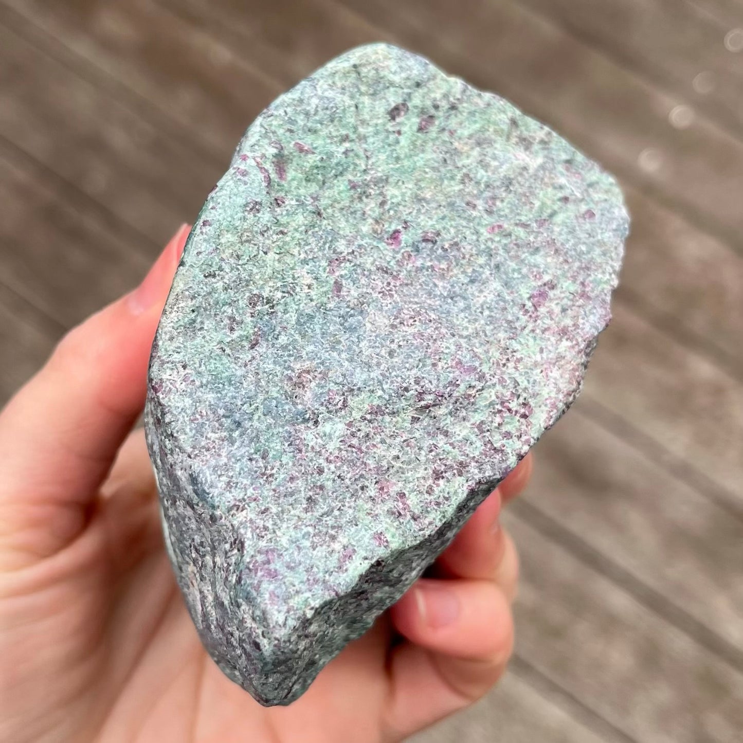 Ruby Fuchsite Large Raw Crystal - Joy, Love