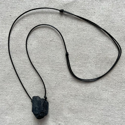 Shield Pendant - Black Tourmaline