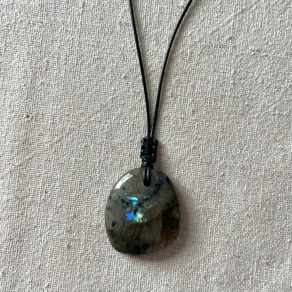 Labradorite Irregular Pendant - ONE OF A KIND