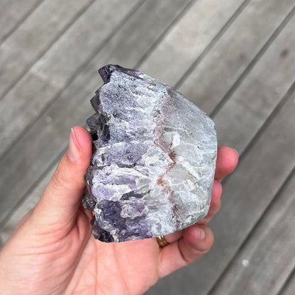 Amethyst Medium Base Cut Crystal - Calming, Protective, Balancing