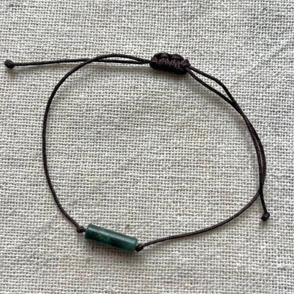 Sacred Cord Bracelet - Green Jade
