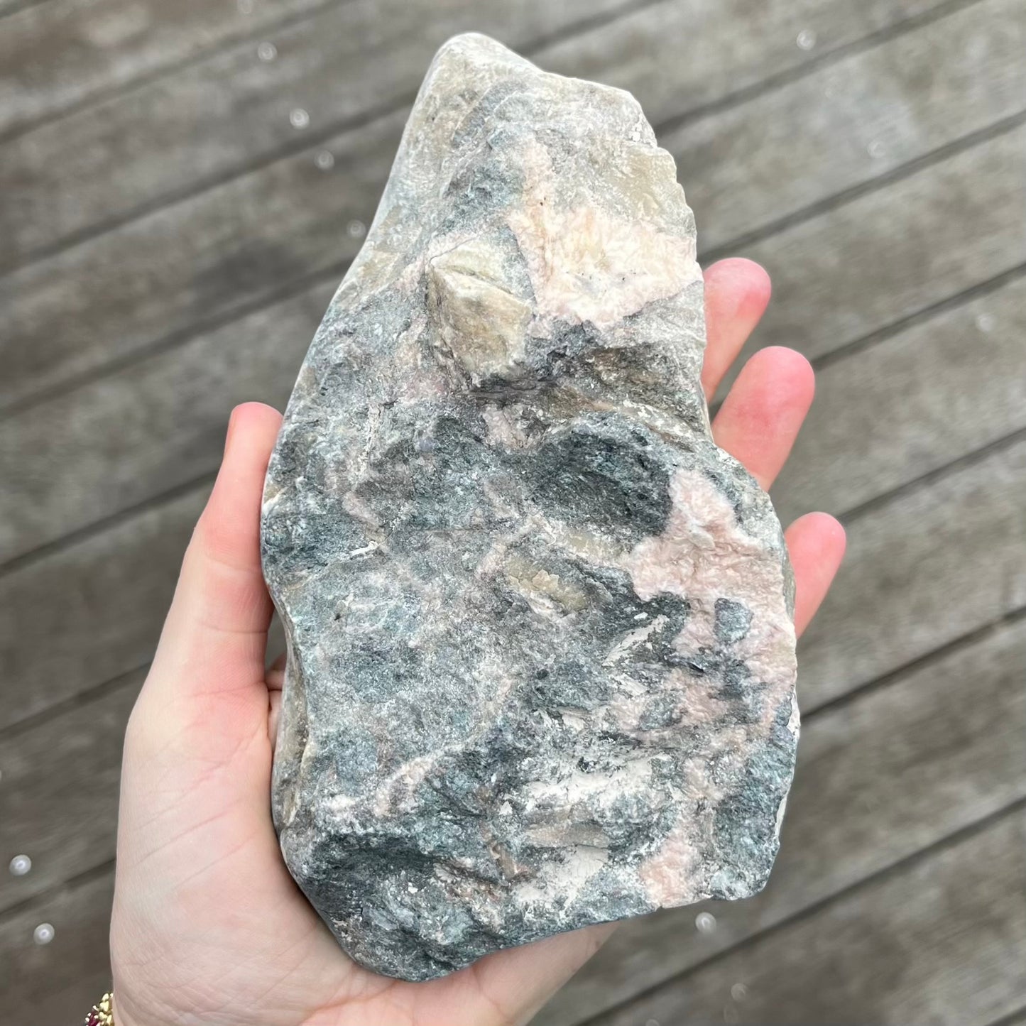 Pink Maligano Jasper Large Slab Crystal - Nurturing, Grounding