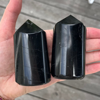 Black Tourmaline Large Generator Crystal - Protection