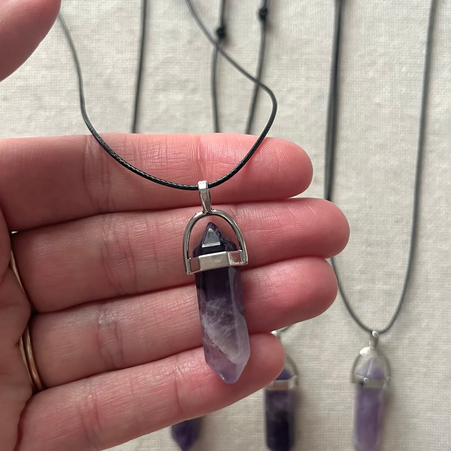 Energy Point Pendant - Amethyst