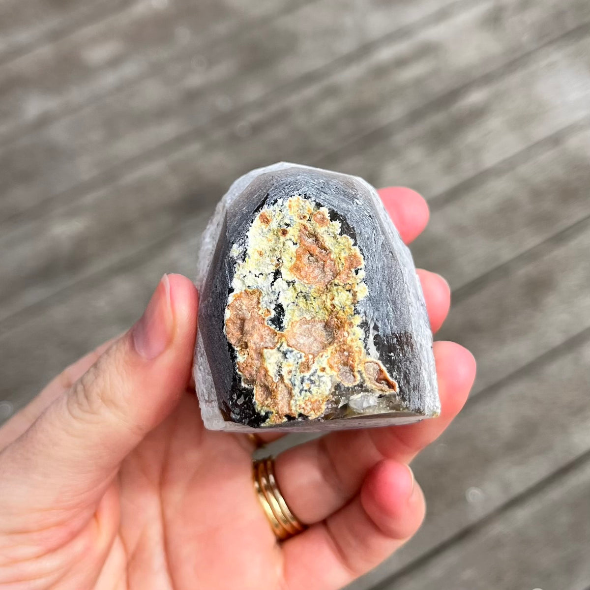 Amethyst Small Base-Cut Crystal -  Calm, Protection & Balance