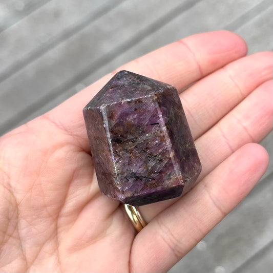 Ruby Small Generator Crystal - Vibrant, Clarifying, Uplifting