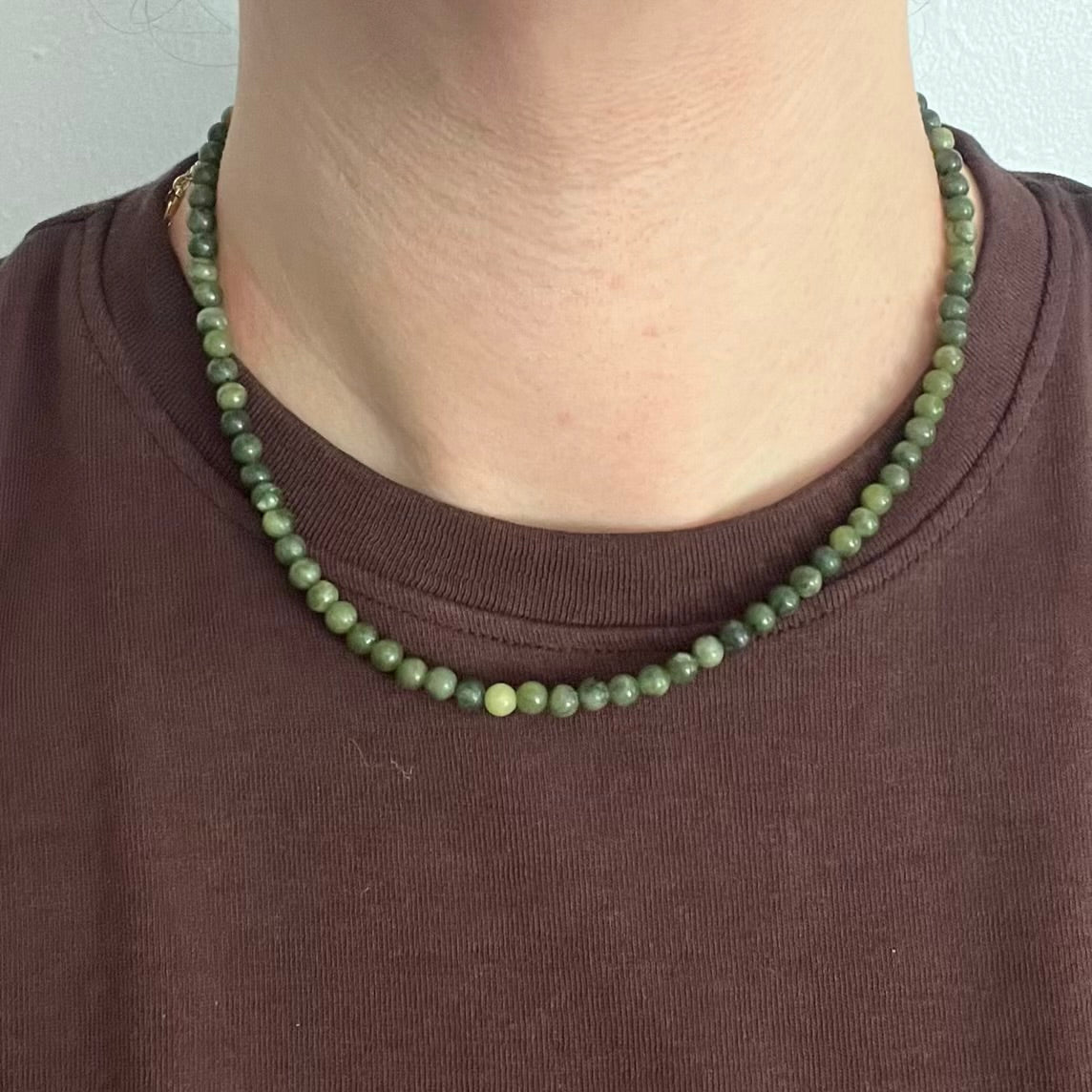 Serpentine 4mm Beaded Necklace - Transformation