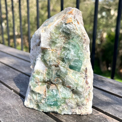 Fluorite XL Base-Cut Crystal - Vibrant, Clarifying, Uplifting