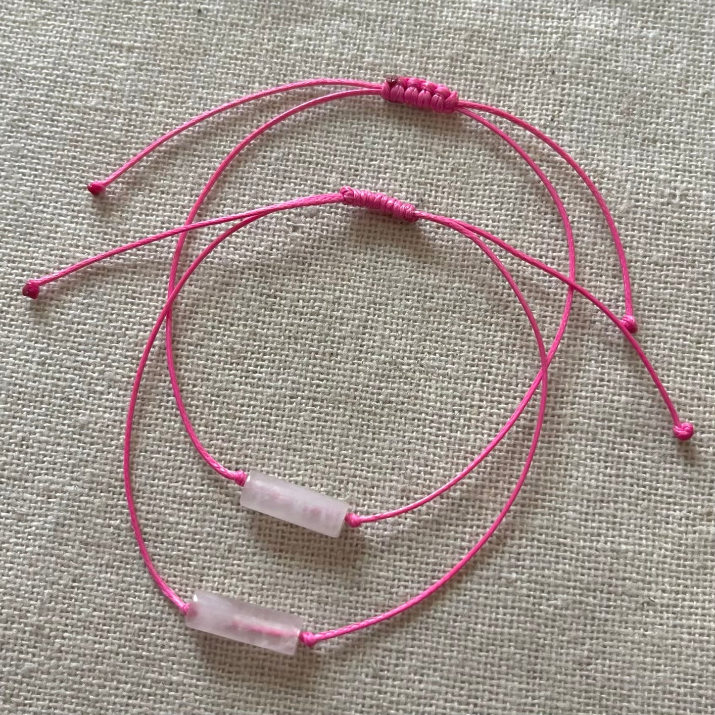 Sacred Cord Bracelet - Rose Quartz