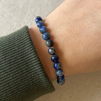 Lapis Lazuli 6mm Beaded Bracelet - Inner Truth
