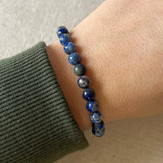 Lapis Lazuli 6mm Beaded Bracelet - Inner Truth